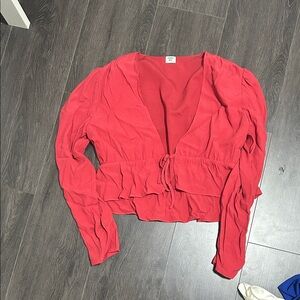 Sunday Best Red Blouse